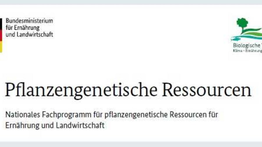 Titelseite Nationales Fachprogramm Pflanzengenetische Ressourcen