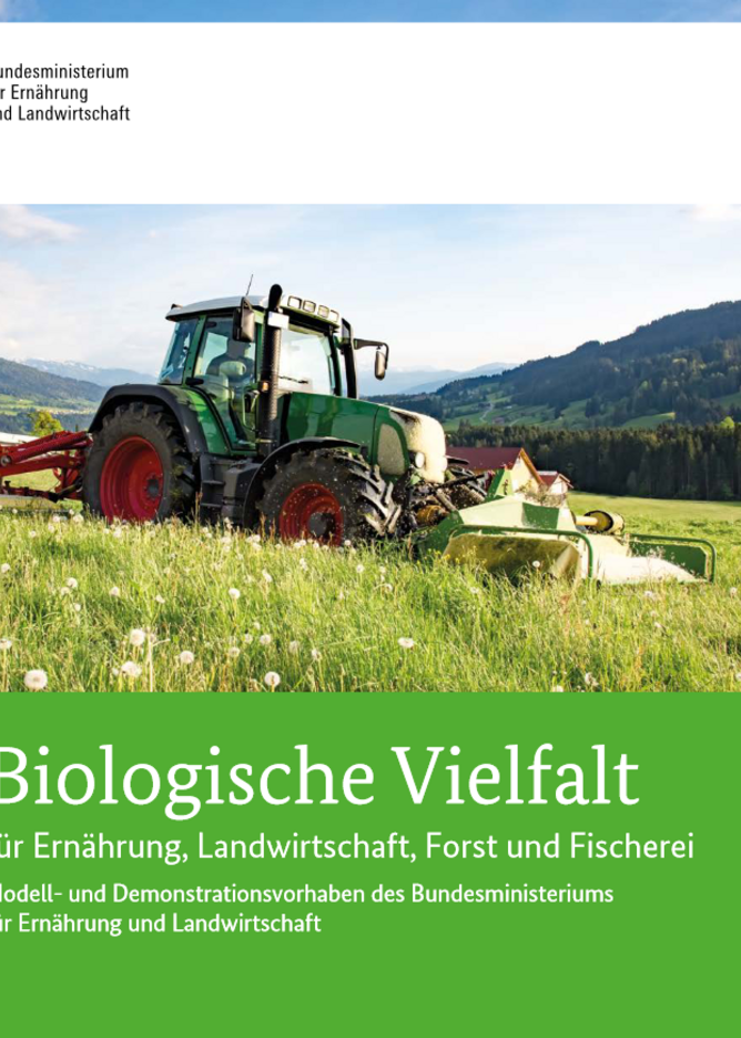 Titelseite Biologische Vielfalt für Ernährung, Landwirtschaft, Forst und Fischerei